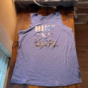 Columbia Blue Graphic Tank Top